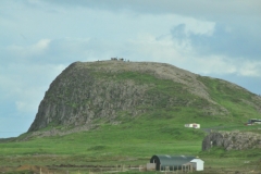 Another group of tourists has just completed the climb at the top of Helgafell. Hopefully none of the group looked back or spoke any words thus receiving 3 good wishes..
