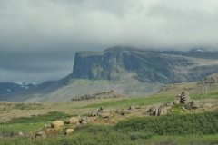 Just outside Stykkisholmur we drive into the Snaefellsnes Peninsula.  Barren land for miles in all directions.