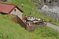 Hellnar was once a thriving fishing village inhabited somce the 11th century. .Today it was l;unch.