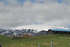 Snow almost down to the highway in late June.