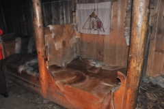 The family occupied this farmstead until Leif was six years old, at which time they were exiled and went to Greenland.  Those beds do not look so comfortable.