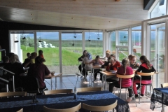 This afternoon we were very fortunate to visit a local horse farm to meet the Icelandic horses first brought to the country by Viking settlers. Also visiting today was a group of young school children out on a school trip to the horse farm.