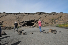 The Skútustaðagígar pseudo-craters are located in the Lake Mývatn area. The craters themselves are not magma-producing volcanic vents but were formed by gas explosions when boiling lava flowed over the cool, wet surfaces about 2,300 years ago. The smell is worse than rotten eggs in the air.