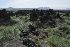 This area is known for its  whimsical "Black Castles" lava formations of Dimmuborgir. where it is said a lonely troll is said to have lived.