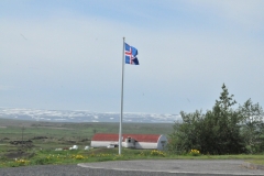 The flag of Iceland.