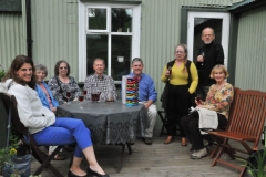We were very lucky to have a Home Hosted Dinner this evening. Our host and hostess are standing at the door to their patio.  What a great evening and  a delicious dinner.