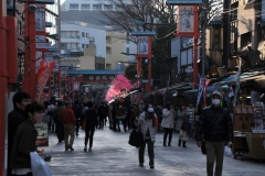 Walking the street of the from the entrance to the Thunder Gate