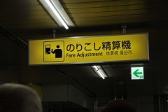 An unusual sign in the area of the trains