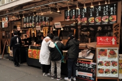 Fresh seafood stalls for the hungry