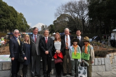 Greeting at Hiromi Park in Fuji City with dignataries