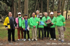 Fuji City volunteers who organized the days events for the 25th Anniversary day in the park