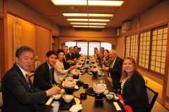 Sumptuous Sushi luncheon with dignitaries