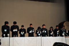 Music with bells played by local youths