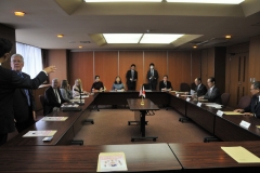 Meeting with the Directors of the Fuji Chamber of Commerce