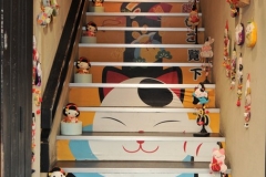 This was first for me. Hello Kitty stairs.