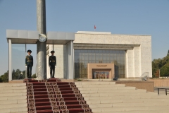 The guard of honor is formed from the 701st Military Unit of the National Guard.