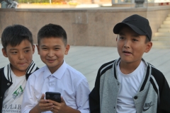 New friendships made with three young boys who are studying English as their third language in school. They were anxious to practice speaking English with us.  They were having great fun communicating and asking questions of us..