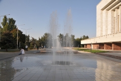 Fountains at the side of the National  Museum.