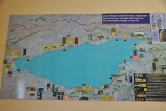 Photo of Lake Issyk-Kul and surrounding areas.