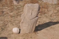 These carvings are between 1,900 and 2,800 years old.  Many of the carvings depict animals such as wolves and deer, and include hunters that pursued them.