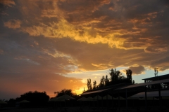 Spectacular sunset with clouds giving us a great show on the lake.