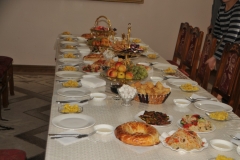 We are in for a feast prepared for by a local family. Lunch was of local dishes and excellent.