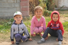 Three children of the family that we had the pleasure of them preparing lunch for us. Kids are awesome no matter where in the world you are. They are all curious.