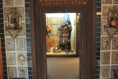 Entrance doorway that had been sealed to prevent robbing of the museum artifacts