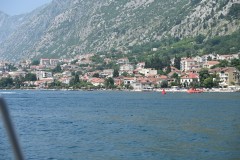 The town of Perasat. The Bay of Kotor is a winding bay of the Adriatic Sea in southwestern Montenegro and the region of Montenegro concentrated around the bay. 