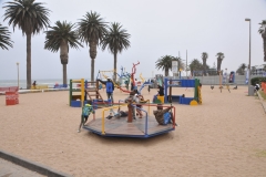 Play area for kids at the beach area.