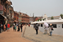 Walking around the Stupa
