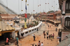 Repairs continue to repair the Stupa