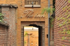 Entrance to The Inn where we ate lunch in the area of Patan