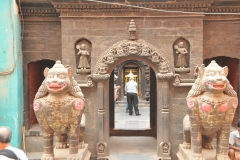 Entrance to the Golden Temple in Patan