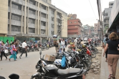 To the left in the photo is the Main hospital in Kathmandu