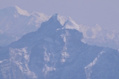 It was worth the $215 to see Mt Everest from several positions along the Himilayan Mountains. Even if it was a little overcast it was worth it for sure. The peak is behind the front range in this photo..