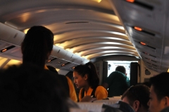 Inside the cabin with the crew everyone had a window seat to see Mt Everest and the rest of the Himilayan Mountains as we flew up and down the range followed by a glass of champagne prior to landing to celebrate this day.