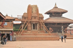 Rebuilding in Durbar Square
