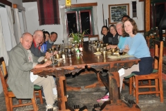 Dinner at the lodge with our group. We had the entire facility to ourselves.