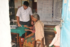 Visiting doctor and another patient