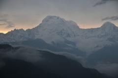I had taken the book The Ascent of Everest by Sir Edmund Hillary to read on the trip. I finished reading the final chapters sitting outside, wrapped in a blanket, on the font porch looking at these majestic mountains on the second afternoon when a cold storm set in with rain and cold winds blowing. I felt like I was with Sir Edmund Hillary as I finished reading his book as he described the ascent to the Highest Mountain Peak, Mt. Everest, in the world.