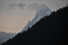 Fishtail Mountain or Machapuchare Mountain the highest ascent any one or team came to climbing to the Summit was in 1957 when a British Expedition Team came within 492 feet from the summit via the north ridge to an altitude of 22,793 feet. They did not complete the ascent, as they had promised not to set foot on the actual summit. Since then the mountain has been declared sacred and is now closed to climbers.