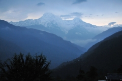 Annapurna's highest peak is 26,200. The mountain has the greatest fatality rate of all the 14 Himalayan Mountains as of 2012. There have been 52 deaths during ascents, 191 successful ascents and 9 deaths upon decent. Which means for every 3 thrill seekers that make it up and down safely 1 dies trying. Not good odds.