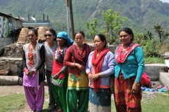 The ladies received their money for carrying our day packs and one last goodbye.