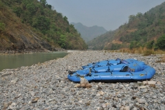 Our rafts deflated so no one will take them in the night.