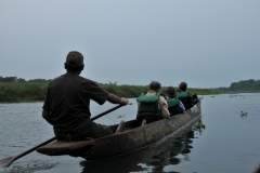 Early morning our day begins with a canoe ride and walk through the jungle