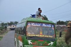 Every local bus is air conditioned.. on top.