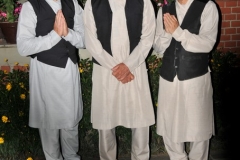 Left to right Jim, Dick and Karl with the greeting ... Namaste..
