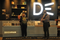 Check out station in the lobby.