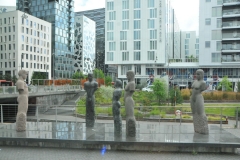 Driving around the downtown area of Oslo